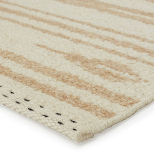 Jaipur Living Jaipur Living Lomita Hand-loomed Wool Kilim Tribal Stripe Rug for Neutral Interiors RUG146983
