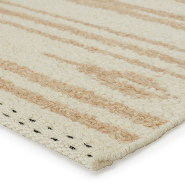 Jaipur Living Jaipur Living Lomita Hand-loomed Wool Kilim Tribal Stripe Rug for Neutral Interiors RUG146983