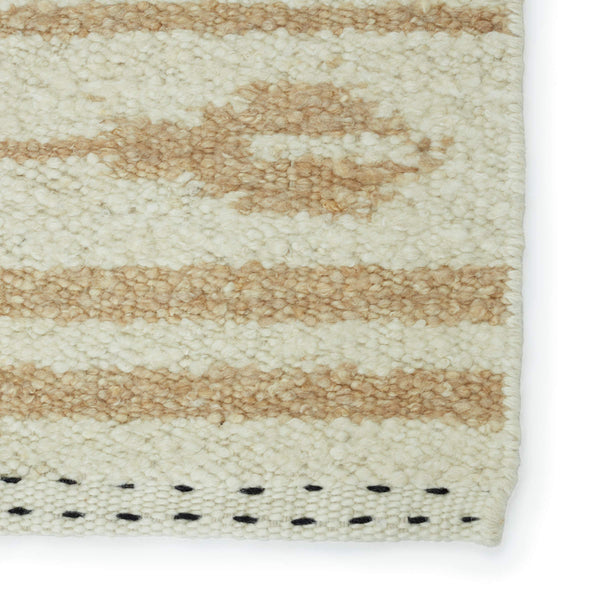 Jaipur Living Jaipur Living Lomita Hand-loomed Wool Kilim Tribal Stripe Rug for Neutral Interiors RUG146983