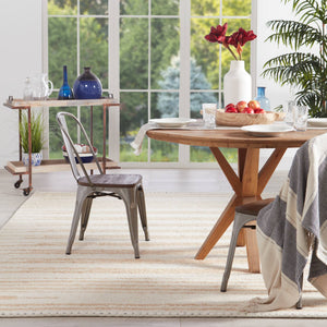 Jaipur Living Jaipur Living Lomita Hand-loomed Wool Kilim Tribal Stripe Rug for Neutral Interiors RUG146983