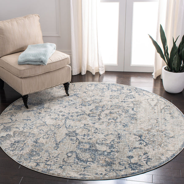 Safavieh Moon Traditional Area Rug - Elegant Power-loomed Design In Warm Beige And Ivory, Oeko-tex Certified Beige ,Ivory Polyester Mnd630a-5