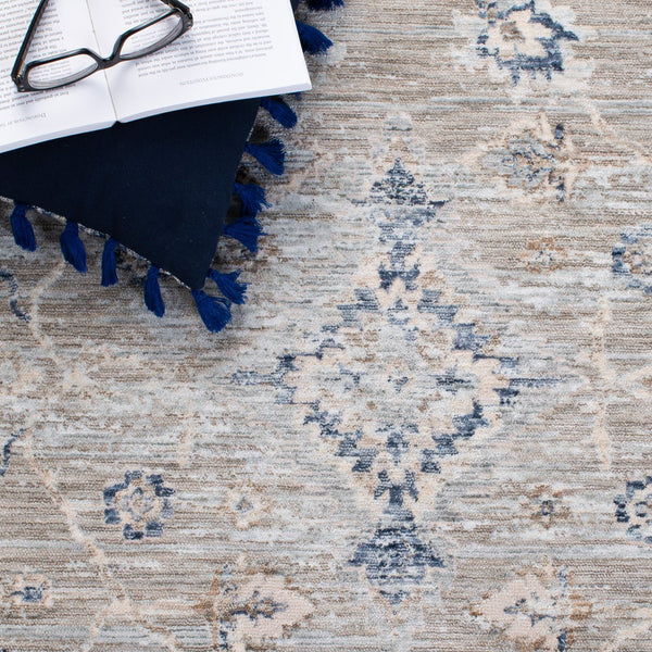 Safavieh Moon Area Rug - Elegant Grey And Ivory Design, Traditional Style, Soft, Durable, Oeko-tex Certified Grey ,Ivory Polyester Mnd644f-5