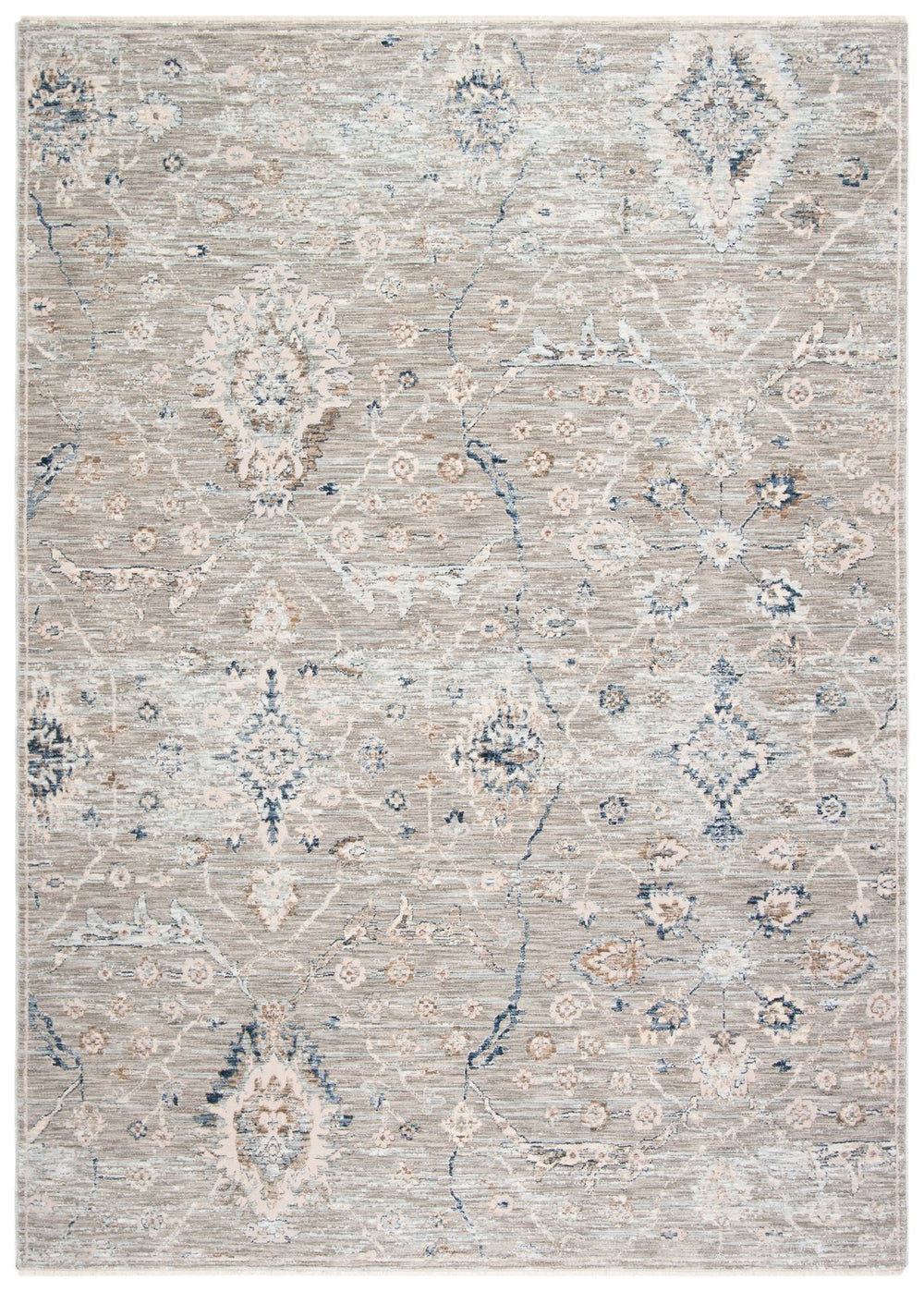 Safavieh Moon Area Rug - Elegant Grey And Ivory Design, Traditional Style, Soft, Durable, Oeko-tex Certified Grey ,Ivory Polyester Mnd644f-5