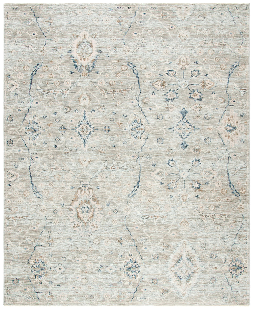 Safavieh Moon Area Rug - Elegant Grey And Ivory Design, Traditional Style, Soft, Durable, Oeko-tex Certified Grey ,Ivory Polyester Mnd644f-5
