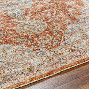 Mona Lisa MNI-2309 9' x 12'2" Machine Woven Rug MNI2309-9122  Light Sage, Rust, Tan, Mustard, Dark Blue, Sage Surya