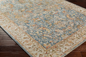 Mona Lisa MNI-2310 9' x 12'2" Machine Woven Rug MNI2310-9122  Light Sage, Tan, Olive, Mustard, Sage, Dark Blue Surya