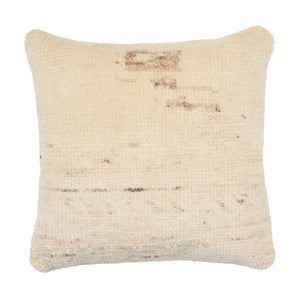 Jaipur Living Jaipur Living Hand Knotted Wool Euro Pillow Cover Moroccan Cream Tan Texture PLC102613