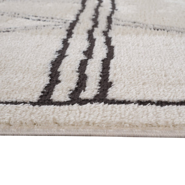 Amer Rugs Monotone Vintage Moroccan Power-loom Area Rug – Timeless Design For Any Room In Your Home White Polypropylene Mnt13656