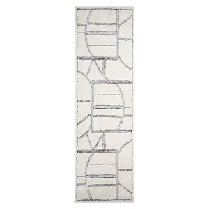 Amer Rugs Monotone Vintage Moroccan Power-loom Area Rug – Timeless Design For Any Room In Your Home White Polypropylene Mnt12610