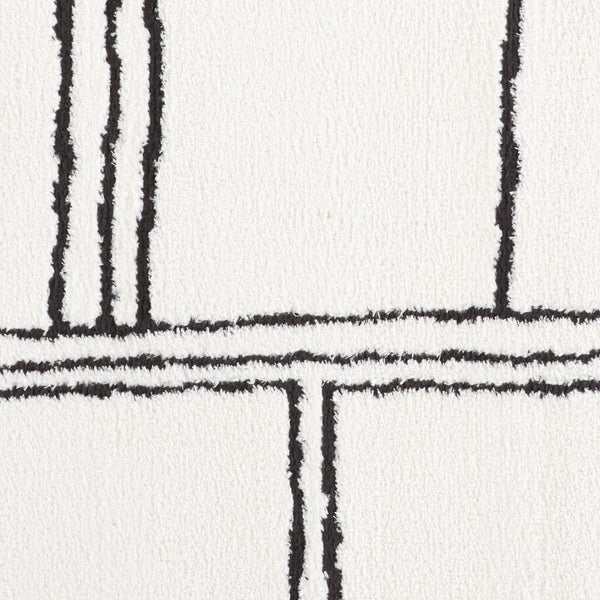 Amer Rugs Monotone Vintage Moroccan Power-loom Area Rug – Timeless Design For Any Room In Your Home White Polypropylene Mnt13656
