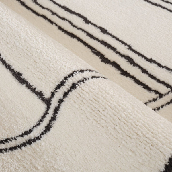 Amer Rugs Monotone Vintage Moroccan Power-loom Area Rug – Timeless Design For Any Room In Your Home White Polypropylene Mnt13656