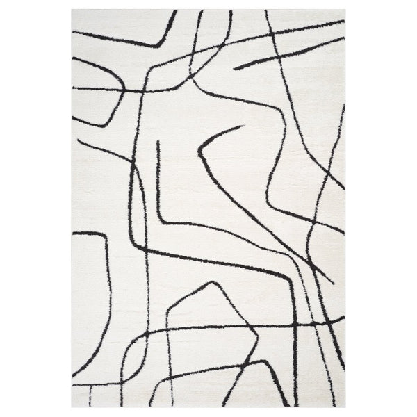Amer Rugs Monotone Vintage Moroccan Power-loom Area Rug – Timeless Design For Any Room In Your Home Ivory Polypropylene Mnt100203