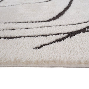 Amer Rugs Monotone Vintage Moroccan Power-loom Area Rug – Timeless Design For Any Room In Your Home Ivory Polypropylene Mnt100203