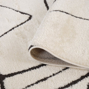 Amer Rugs Monotone Vintage Moroccan Power-loom Area Rug – Timeless Design For Any Room In Your Home Ivory Polypropylene Mnt100203