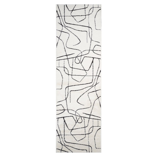 Amer Rugs Monotone Vintage Moroccan Power-loom Area Rug – Timeless Design For Any Room In Your Home Ivory Polypropylene Mnt102610