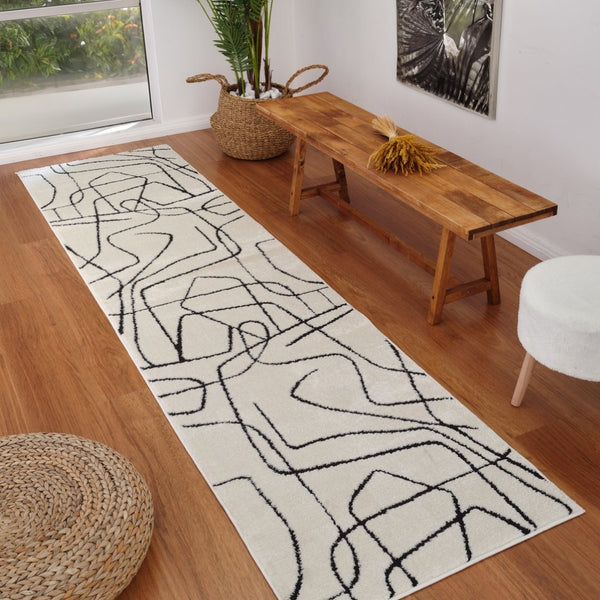 Amer Rugs Monotone Vintage Moroccan Power-loom Area Rug – Timeless Design For Any Room In Your Home Ivory Polypropylene Mnt102610
