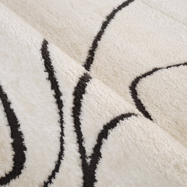Amer Rugs Monotone Vintage Moroccan Power-loom Area Rug – Timeless Design For Any Room In Your Home Ivory Polypropylene Mnt100203