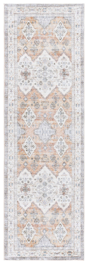 Safavieh Montana Elegant Floral Motif Rug - Durable Power Loomed Design For Timeless Home Decor Charm Beige ,Light Brown Polyester Mnt122b-6r