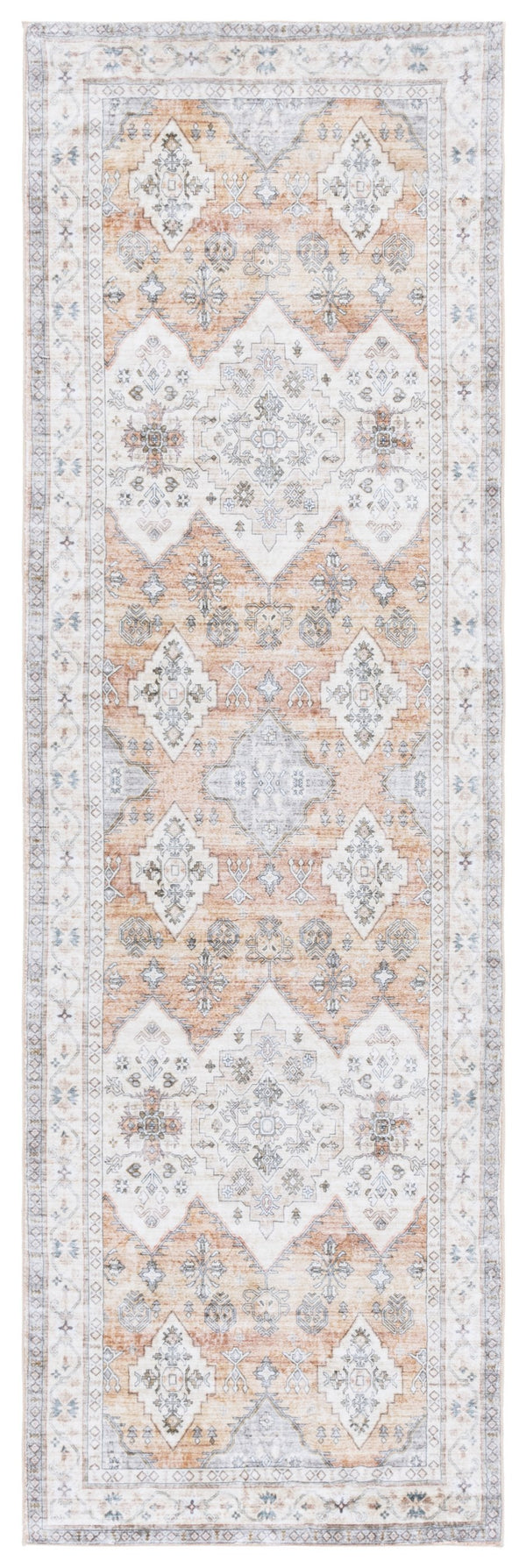 Safavieh Montana Elegant Floral Motif Rug - Durable Power Loomed Design For Timeless Home Decor Charm Beige ,Light Brown Polyester Mnt122b-6r