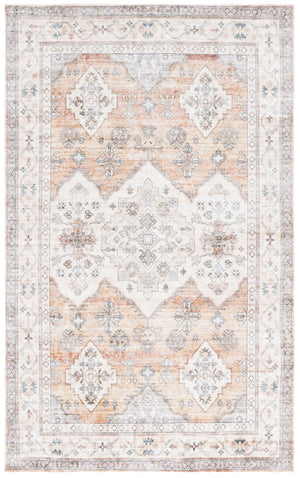 Safavieh Montana Elegant Floral Motif Rug - Durable Power Loomed Design For Timeless Home Decor Charm Beige ,Light Brown Polyester Mnt122b-6r