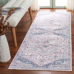 Safavieh Montana Traditional Style Area Rug – Elegant 6ft Diameter Design For Sophisticated Home Décor Grey ,Blue Polyester Mnt123f-28