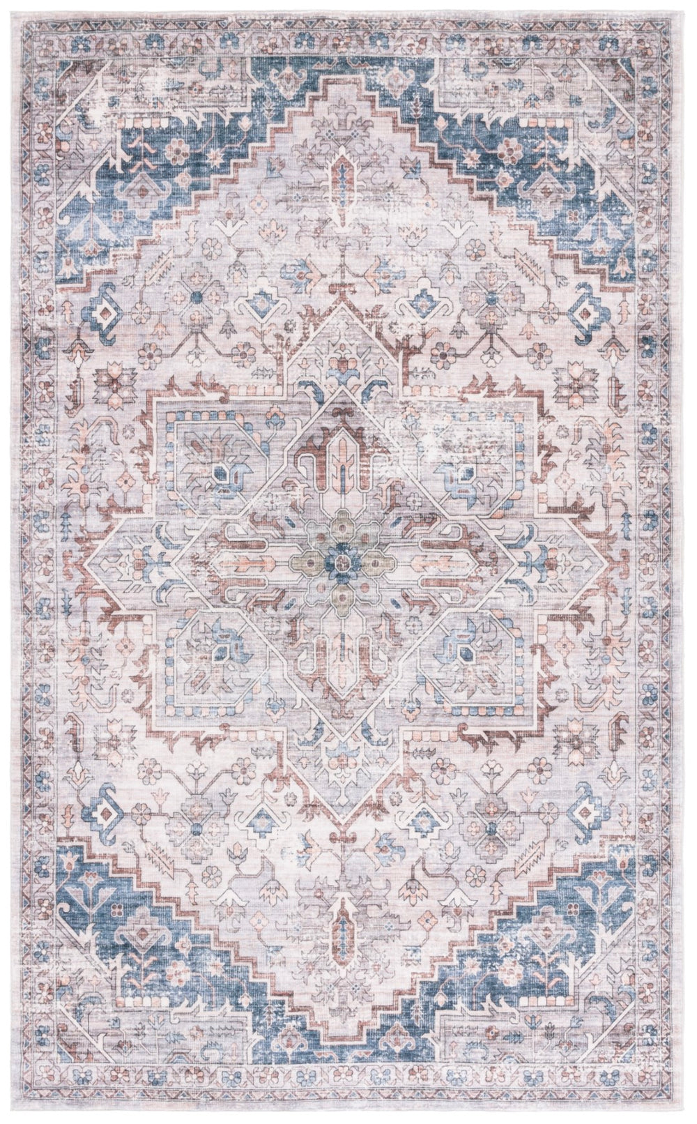 Safavieh Montana 123f Grey / Blue Grey ,Blue Polyester Mnt123f-6