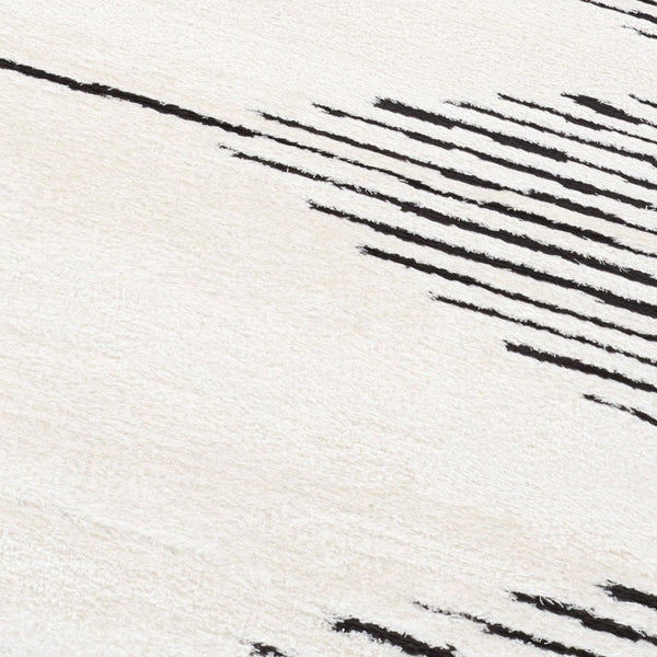 Amer Rugs Monotone Vintage Moroccan Power-loom Area Rug – Timeless Design For Any Room In Your Home White Polypropylene Mnt20203