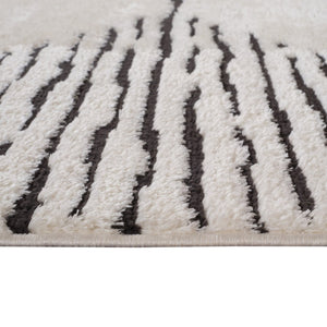 Amer Rugs Monotone Vintage Moroccan Power-loom Area Rug – Timeless Design For Any Room In Your Home White Polypropylene Mnt20203