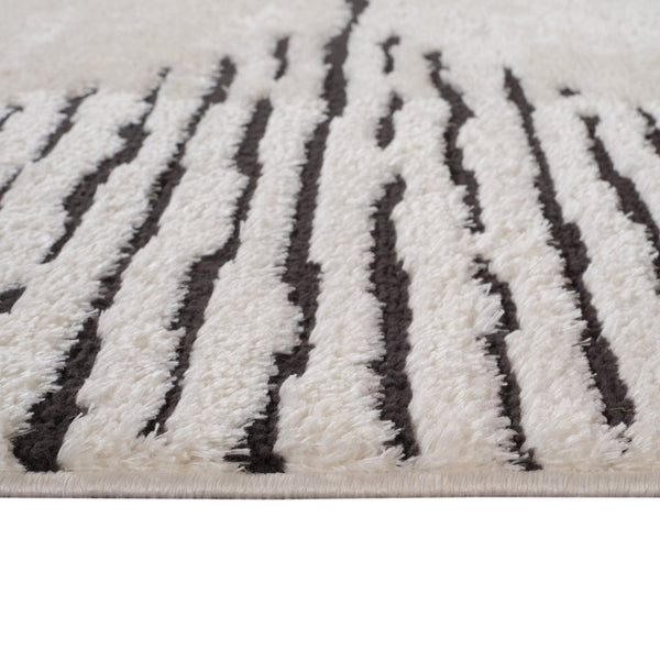 Amer Rugs Monotone Vintage Moroccan Power-loom Area Rug – Timeless Design For Any Room In Your Home White Polypropylene Mnt20203