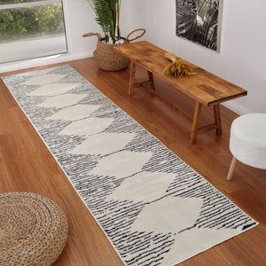 Amer Rugs Monotone Vintage Moroccan Power-loom Area Rug – Timeless Design For Any Room In Your Home White Polypropylene Mnt22610