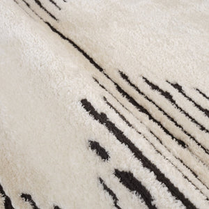 Amer Rugs Monotone Vintage Moroccan Power-loom Area Rug – Timeless Design For Any Room In Your Home White Polypropylene Mnt20203
