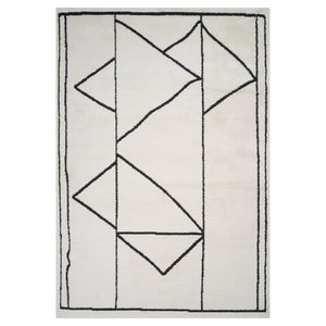 Amer Rugs Monotone Vintage Moroccan Power-loom Area Rug – Timeless Design For Any Room In Your Home Ivory Polypropylene Mnt97999