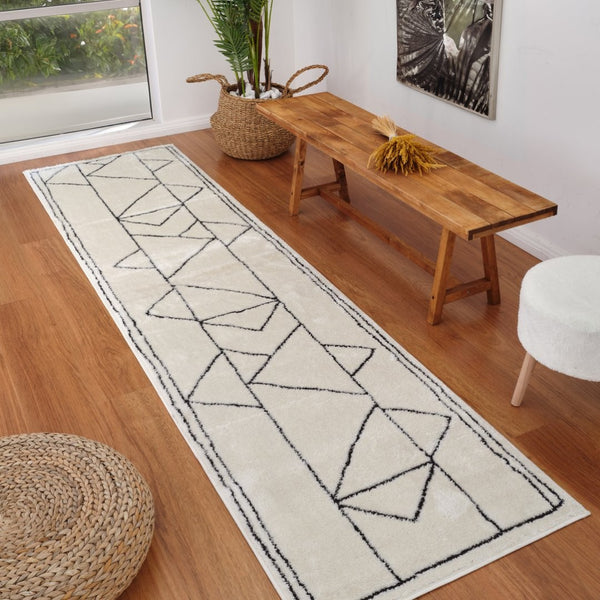 Amer Rugs Monotone Vintage Moroccan Power-loom Area Rug – Timeless Design For Any Room In Your Home Ivory Polypropylene Mnt92610