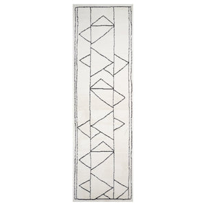 Amer Rugs Monotone Vintage Moroccan Power-loom Area Rug – Timeless Design For Any Room In Your Home Ivory Polypropylene Mnt92610