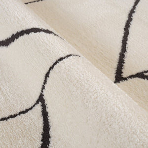 Amer Rugs Monotone Vintage Moroccan Power-loom Area Rug – Timeless Design For Any Room In Your Home Ivory Polypropylene Mnt97999