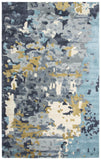 Rizzy Mod MO004B Hand Tufted Contemporary Wool / Viscose Rug Gray/Beige 9' x 12'