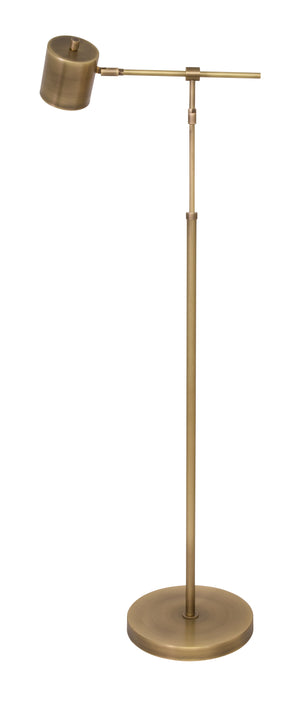 House Of Troy Morris Adjustable Led Floor Lamps With Clutchless Height Control For Modern Home Lighting Elegance Antique Brass Metal Mo200-ab