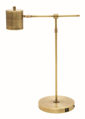 House Of Troy Morris Adjustable Led Table Lamps With Usb Port - Stylish Illumination For Modern Workspaces Antique Brass Metal Mo250-ab