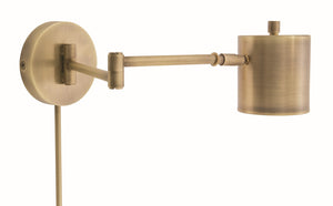 House Of Troy Morris Adjustable Led Wall Swings - Modern Light Fixture With Integrated Switch And 600 Lumens Antique Brass Metal Mo275-ab