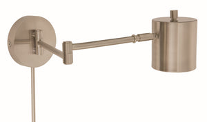 House Of Troy Morris Adjustable Led Wall Swings - Modern Light Fixture With Integrated Switch And 600 Lumens Satin Nickel Metal Mo275-sn