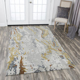 Rizzy Mod MO575A Hand Tufted Contemporary Wool / Viscose Rug Gray/Multi 9' x 12'