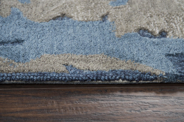 Rizzy Mod MO867A Hand Tufted Contemporary Wool / Viscose Rug Beige/Gray 9' x 12'