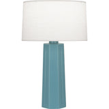 Matte Steel Blue Mason Table Lamp