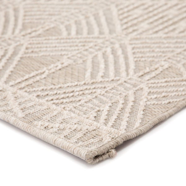 Jaipur Living Jaipur Living Belvidere Sisal Weave Art Deco Border Rug for Patio or Entryway Taupe 5'3"X7'6" RUG143351