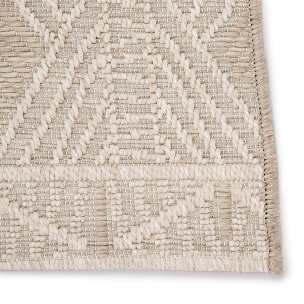 Jaipur Living Jaipur Living Belvidere Sisal Weave Art Deco Border Rug for Patio or Entryway Taupe 5'3"X7'6" RUG143351