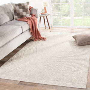 Jaipur Living Jaipur Living Belvidere Sisal Weave Art Deco Border Rug for Patio or Entryway Taupe 5'3"X7'6" RUG143351