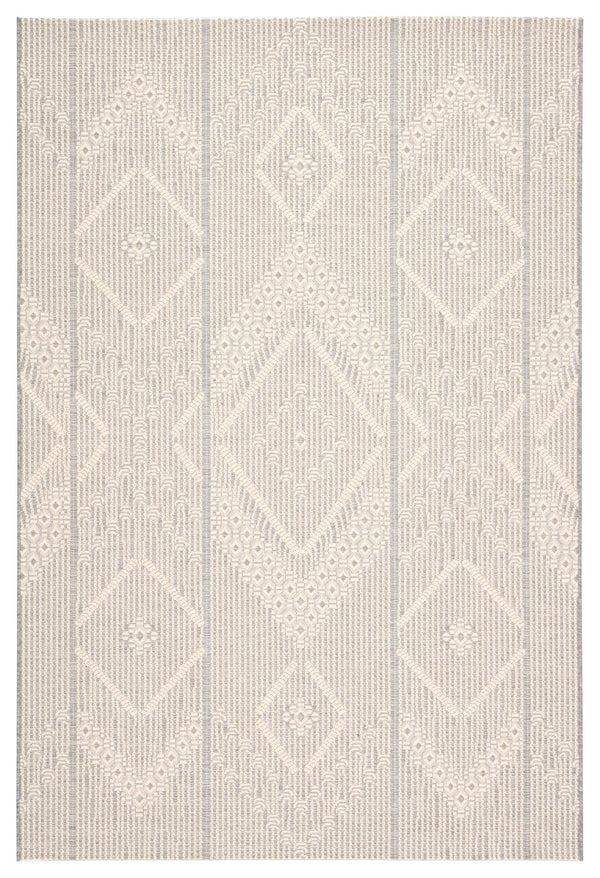 Jaipur Living Jaipur Living Shiloh Tribal Diamond Flatweave Polypropylene Rug for Patio Entryway Gray 2'X3'7" RUG143364