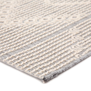 Jaipur Living Jaipur Living Shiloh Tribal Diamond Flatweave Polypropylene Rug for Patio Entryway Gray 2'X3'7" RUG143364