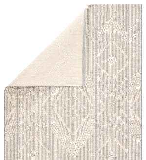 Jaipur Living Jaipur Living Shiloh Tribal Diamond Flatweave Polypropylene Rug for Patio Entryway Gray 2'X3'7" RUG143364