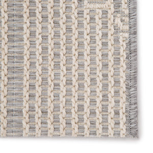 Jaipur Living Jaipur Living Shiloh Tribal Diamond Flatweave Polypropylene Rug for Patio Entryway Gray 2'X3'7" RUG143364